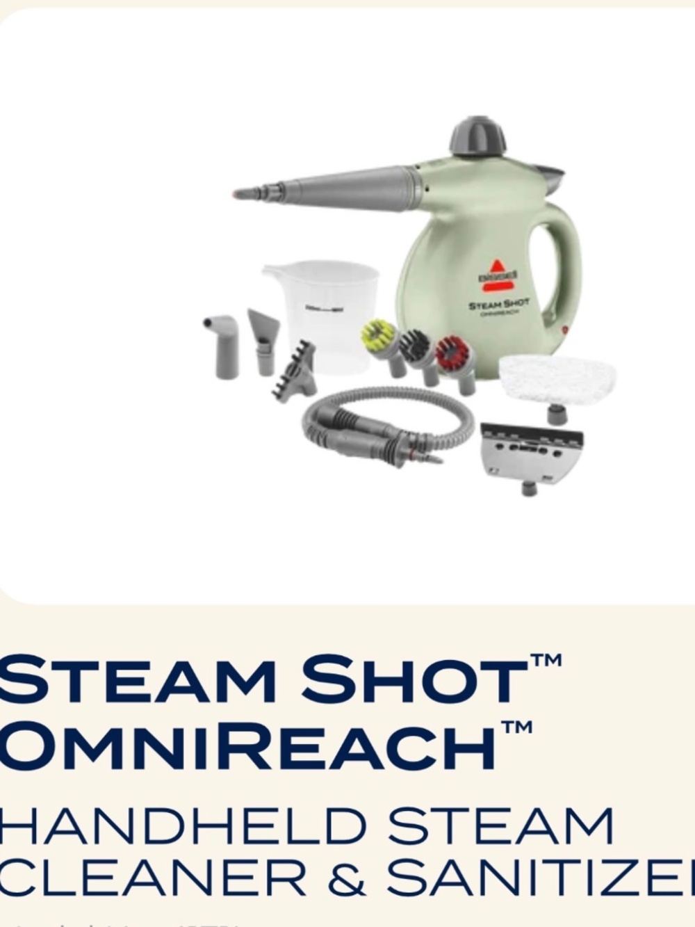 new! bissel steam shot omnireach cleaner - Picture 6 of 7